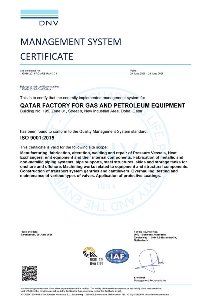 ISO_9001-QATAR FACTORY FOR GAS AND PETROLEUM EQUIPMENT-CC3